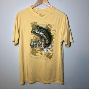 “Picture Perfect Weekend” Fishing Shirt Men’s M Lightweight Performance T-Shirt